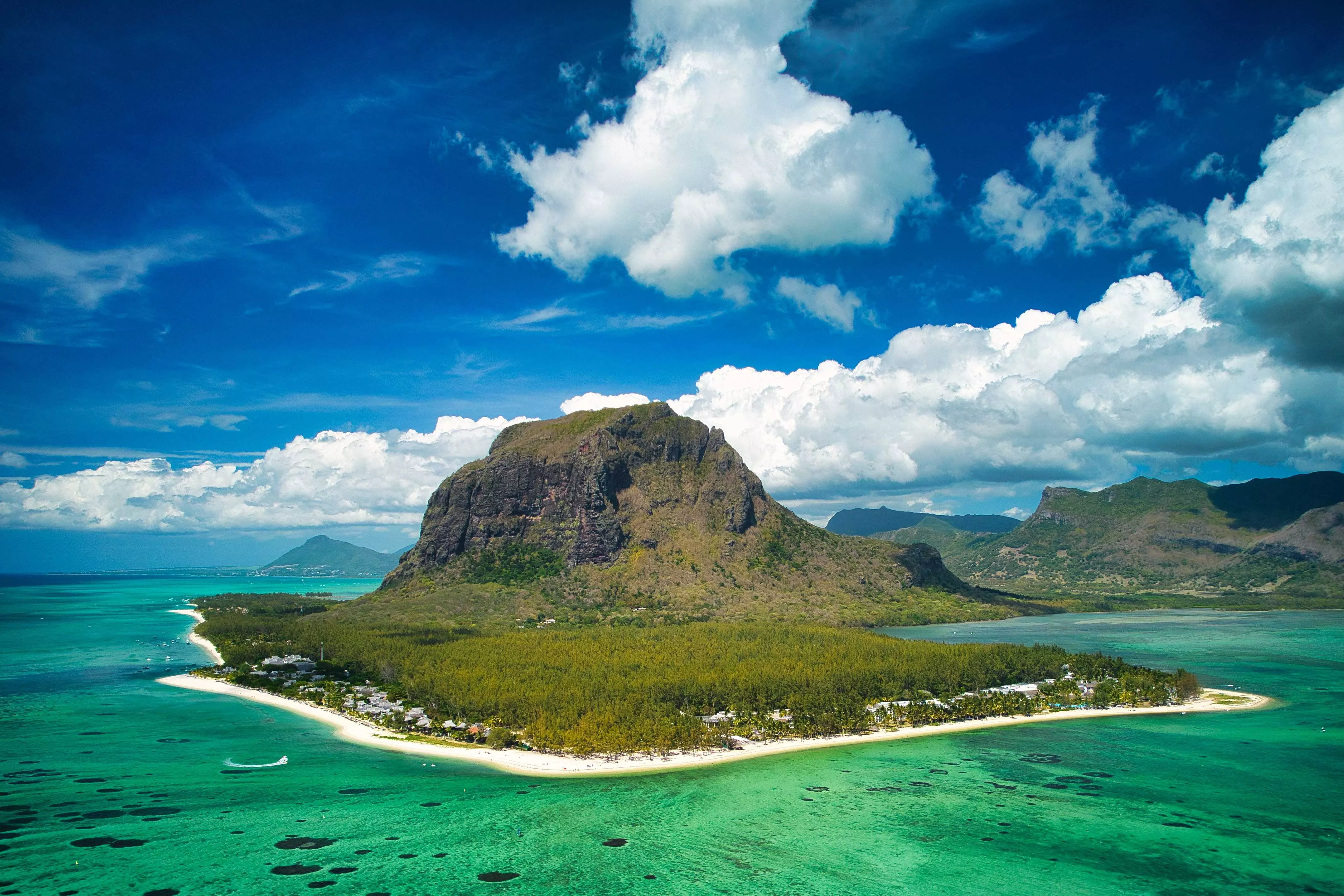 Le Morne Mountain in Mauritius Island