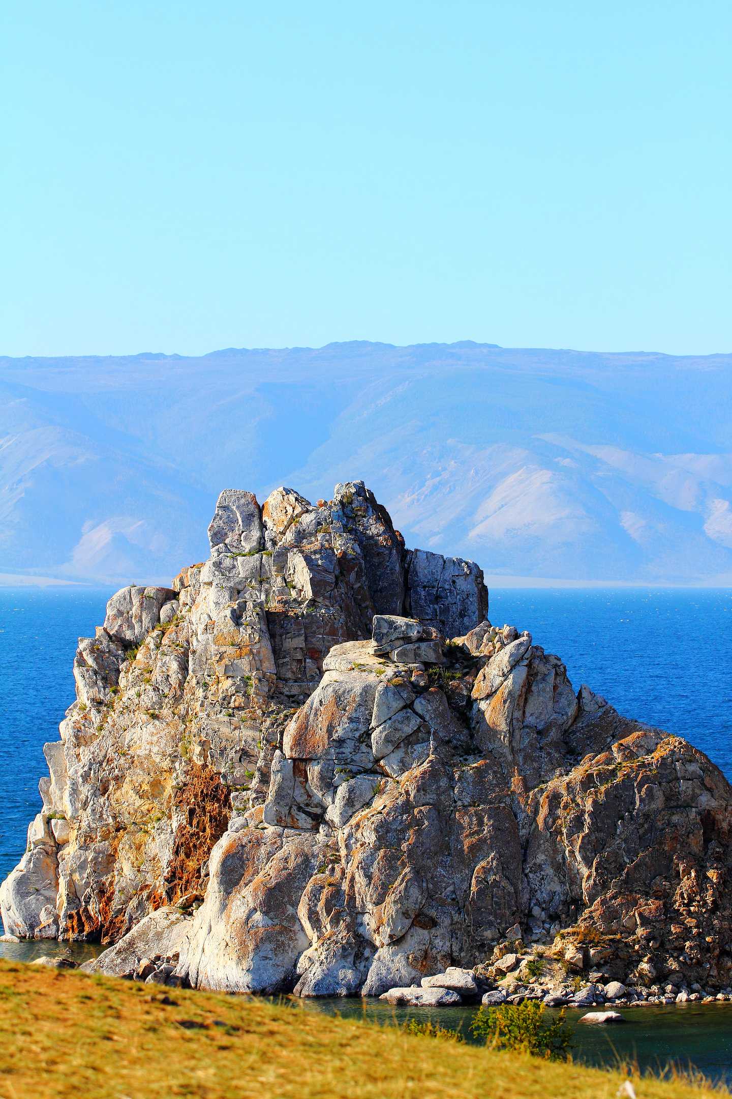 Shamanic skyscraper near Olkhon island...